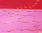 La mer rouge acrylique bois sarments 100X83 sbd 00