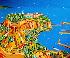 Le Rocher de Monaco aux deux ports,2006